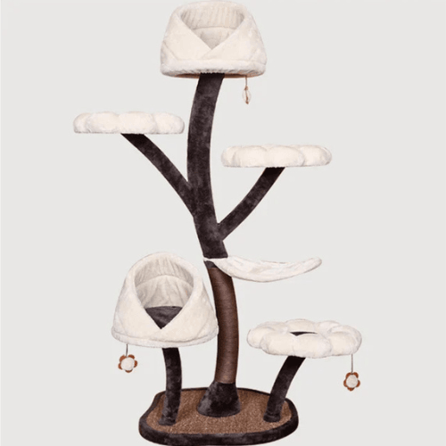 Arbre à chat design fleur élégant repos confortable - Mon Arbre à Chat