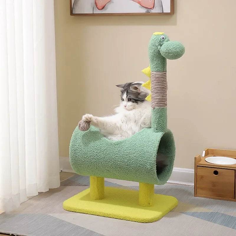 Arbre à chat design dinosaure original ludique et unique - Mon Arbre à Chat